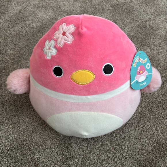 Original  Squishmallows Pink Spring Chick Sonja 14" - Picture 1 of 3